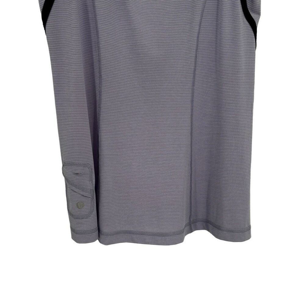 Lululemon Run Team Spirit Tech Short Sleeve Top Lilac‎ Deep Coal Size 8 - Picture 9 of 10